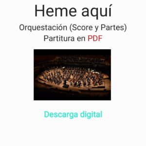 Heme aquí | Orquestación (Score y Partes) | Partitura en PDF